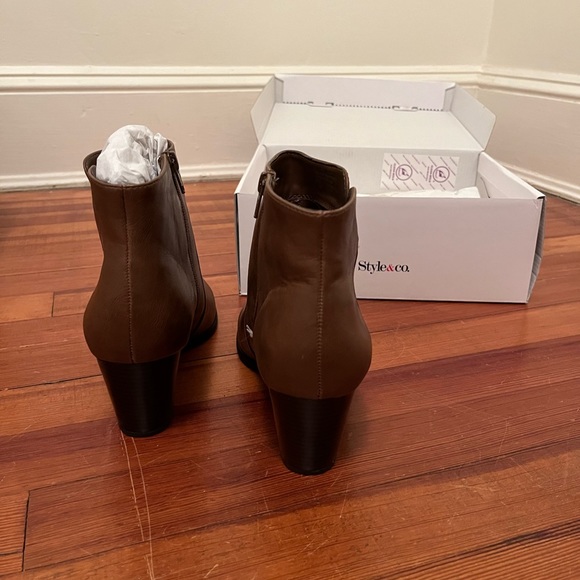 **sold elsewhere** Brown Style&Co Ankle Booties - Picture 6 of 12